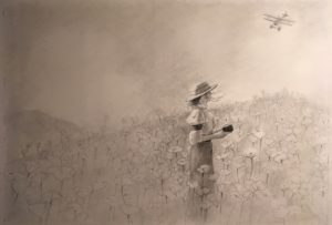 Book cover, how to find a book cover designer, book cover illustration, A Poppy in Remembrance, artist painting a book cover, book cover illustration from start to finish