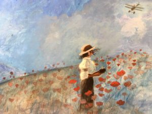 Book cover, how to find a book cover designer, book cover illustration, A Poppy in Remembrance, artist painting a book cover, book cover illustration from start to finish
