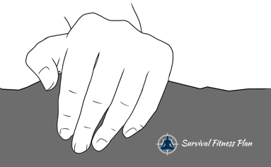 Open Hand Grip - Outdoor Bouldering for Beginners - Survival Fitness Plan Survival Climbing