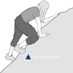 Palming - Outdoor Bouldering for Beginners - Survival Fitness Plan Survival Climbing