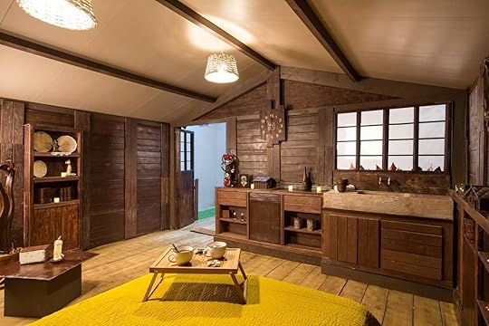 Inside of the Chocolate Cottage in France