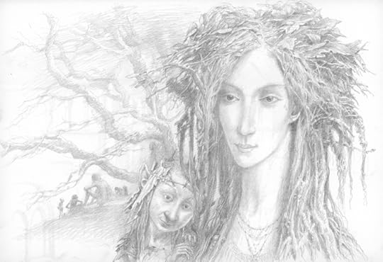 Green Woman by Alan Lee