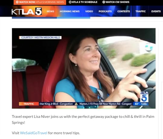 Lisa Niver driving fast cars with BWM on KTLA