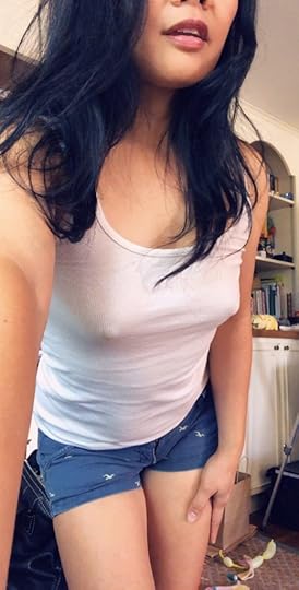 May Ling Su badhead in sheer tank top you can see her nipples through