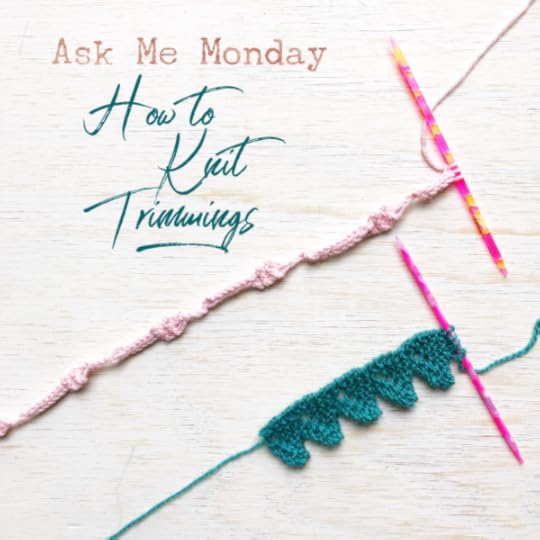 How to Knit Trimmings with Vickie Howell | How to knit edgings | In this video and free patterns, Vickie teaches how to knit lacy points, bobble tape, and an original design knit ribbon. #howtoknit #askmemonday #knitterspride #knitedgings #knittrimmings #bobbles #icord