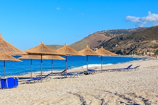 Borsh beach in Albania