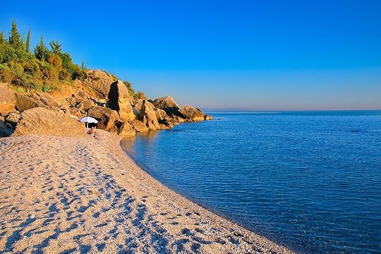 Himare beach in Albania