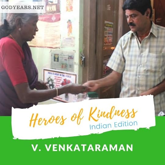 heroes of kindness - Every day, the owner of the Shri AMV Homely Mess in Erode, Tamil Nadu provides tokens to the nearby hospital so that poor people there can come and have a full meal for just one rupee. Even as he incurs heavy losses on most months, Venkataraman has, over the years, increased the number of daily tokens, determined to help the poor.