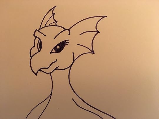 Purple dragon with eyelashes