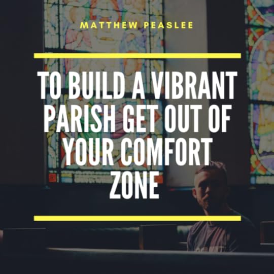 Get Out Of Your Comfort Zone said by man in a pew