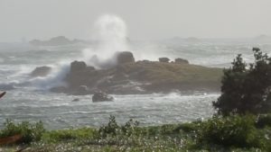 Rough weather on Bryher, Isles of Scilly