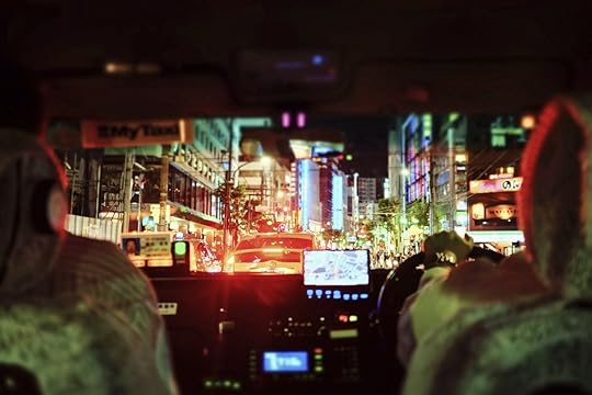 City lights in Japan