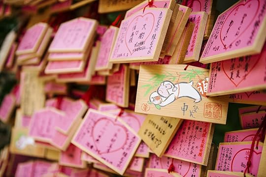 Prayer wish signs in Japan