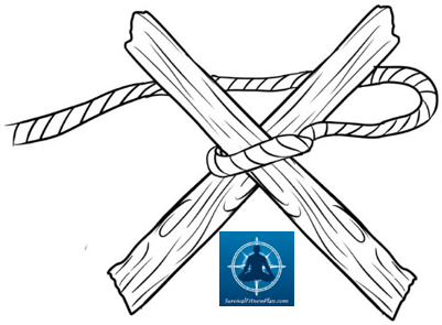 Diagonal1, How to Lash, 8 Basic Knots and Their Uses, Survival Fitness Plan