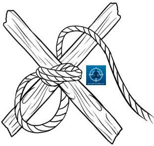 Diagonal2, How to Lash, 8 Basic Knots and Their Uses, Survival Fitness Plan