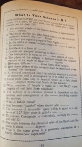 If (June, 1957) Science Quiz
