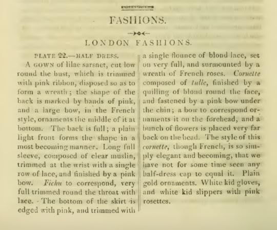 Ackermann's October 1816 Fashion plate description part 1