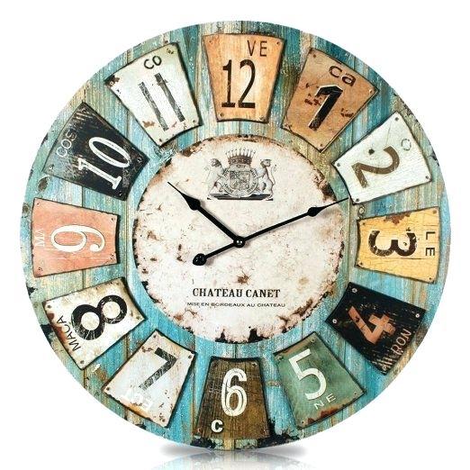 wetterfeste wanduhr chateau shabby vintage gross collection st leonhard wasserfeste funk wanduhr