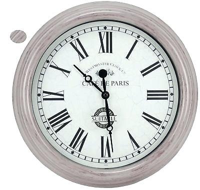 wetterfeste wanduhr 1 4 beige cafe st leonhard wasserfeste funk wanduhr