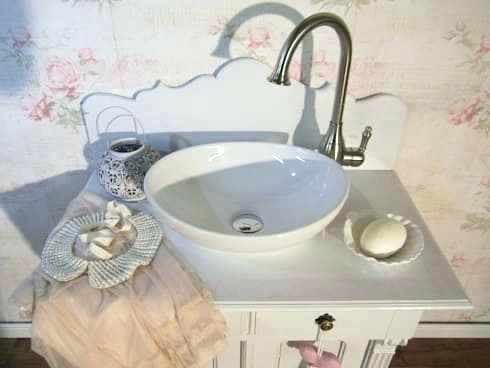waschbecken landhausstil stil waschbeckenunterschranke landhausstil