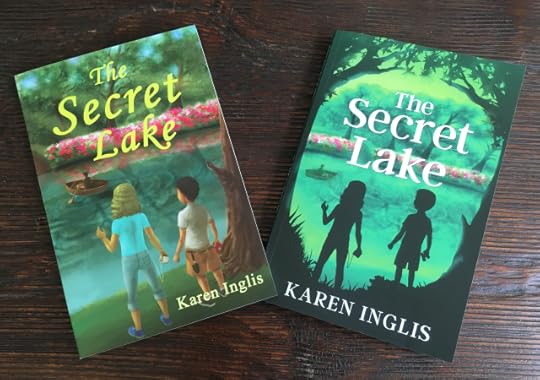 images of two front covers of the secret lake by karen inglis