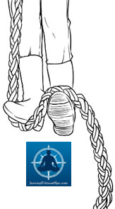 1 Brake and Squat, Climbing Rope Without a Harness, Survival Fitness Plan