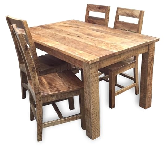 Rustic Dining Table 4 Chairs Kitchen Tables Rustic
