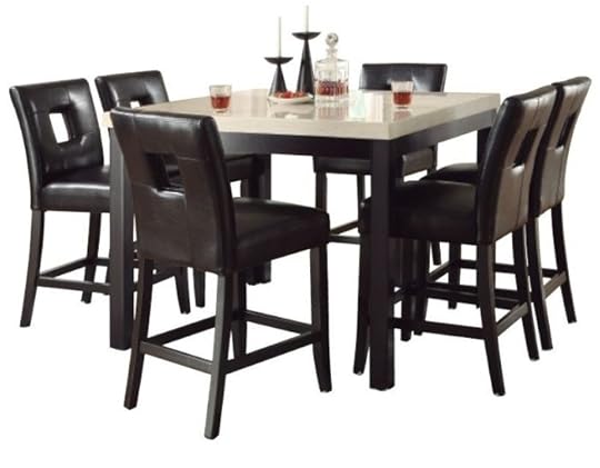 Stone top Kitchen Dining Furniture Tables Chairs Cheap Kitchen Tables Set