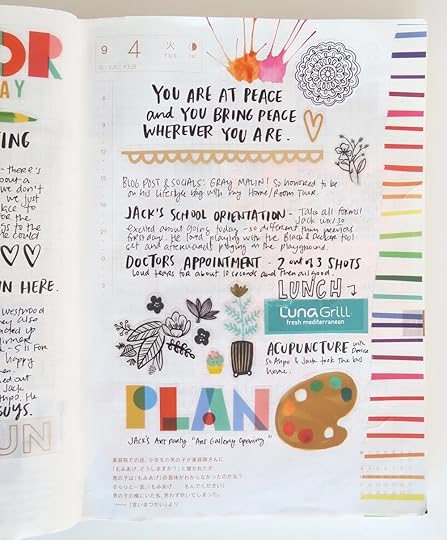 Rainbow Planner spread