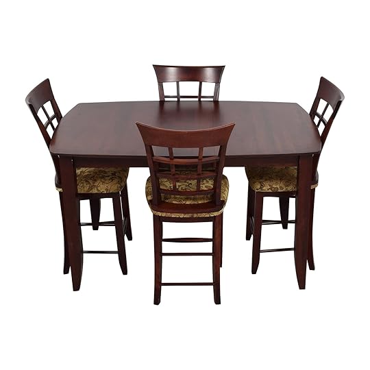 Hi top Kitchen Tables 48 Off High top Dining Table with Four Chairs Tables