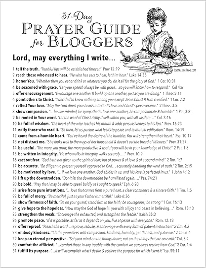 Free Printable 31-Day Blogger's Prayer Guide