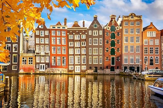 Traditional old buildings in Amsterdam