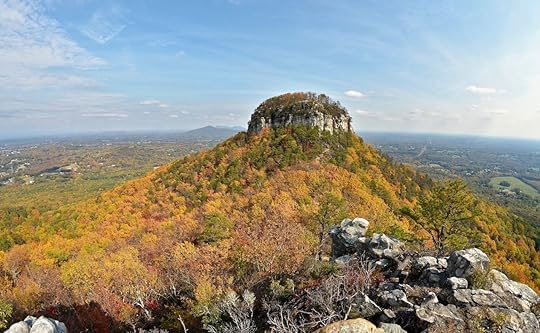 Autumn in Pilot Mountain State Park in North Carolina