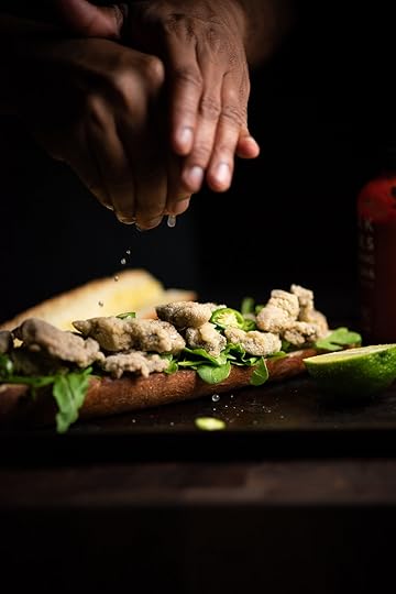A Spicy Semolina Crusted Oyster Loaf for SF Chronicle | Nik Sharma