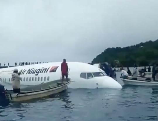 Air Niugini flight crash landed in a lagoon