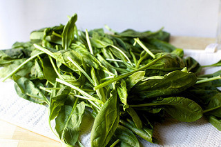 a great heap of spinach