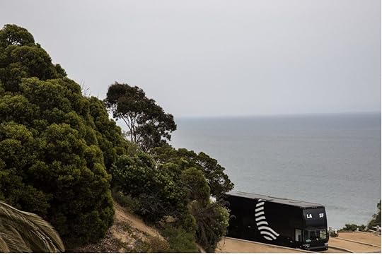 Coud Cabin bus traveling from LA to SF