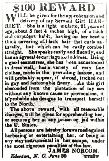 Runaway notice for Harriet Ann Jacobs