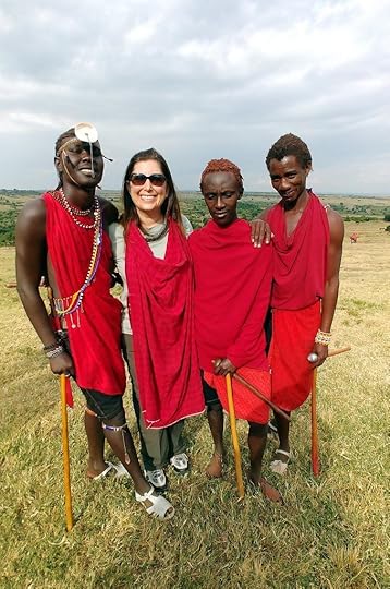 Lisa Niver and Maasai Warriors Kenya #AKTravel