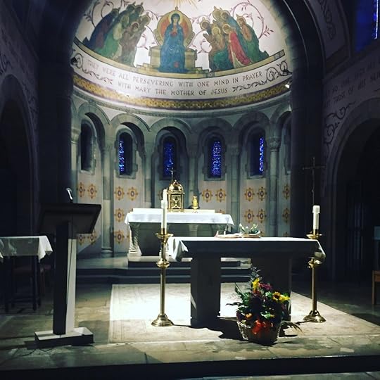 The chapel, Friday night.