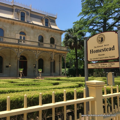 exterior of Edward Steves Homestead Museum in King William Historic District of San Antonio, Texas