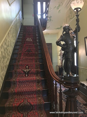 interior stairwell at Edward Steves Homestead Museum in King William Historic District of San Antonio, Texas