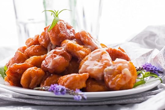 Plate of pumpkin fritters