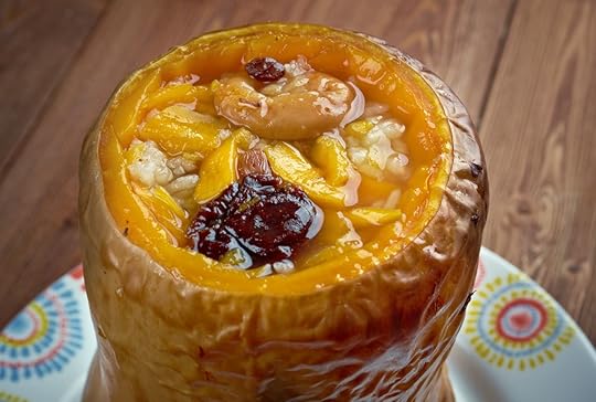 Ghapama an Armenian stuffed pumpkin dish
