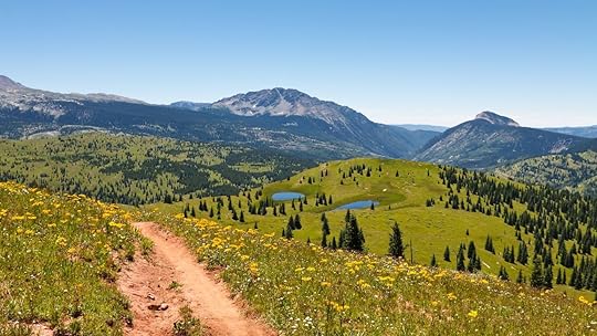Idyllic Rocky Mountains scenery in Colorado