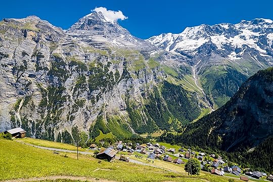 Gimmelwald village in Switzerland