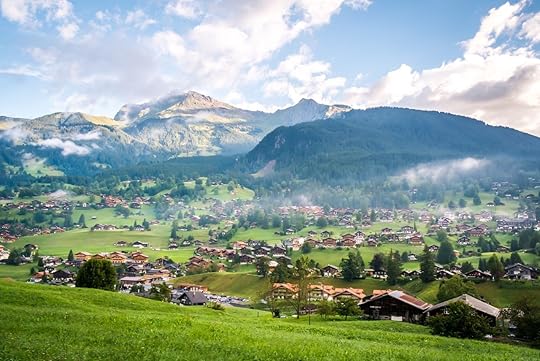 Grindelwald village in Switzerland