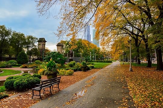 Autumn in Grant Park in Chicago