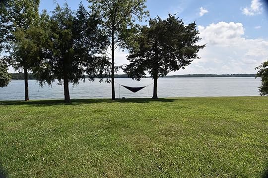 Hammock between trees at Anderson Road Campground in Nashville