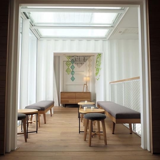 Taiwanese Starbucks made from shipping containers